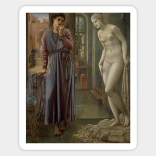 Pygmalion and the Image The Hand Refrains by Edward Burne-Jones Sticker